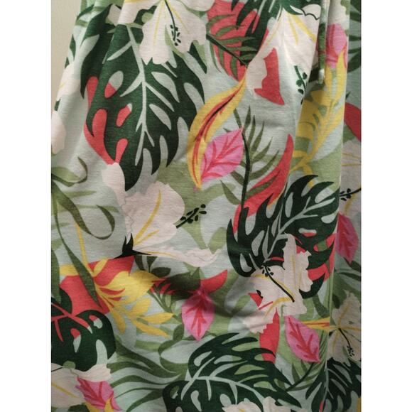 Jamie & Layla NWT Size Large Tropical Hawaiian Shark Bite Sleeveless Midi Dress - Picture 2 of 7